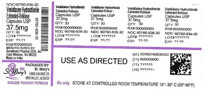 VENLAFAXINE 60760-836-30.jpg 836-30 - VENLAFAXINE 60760 836 30
